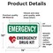 Signmission Drug Kit With Symbol, 14 in W x Rectangle, Vinyl Decal OS-2PACK-EM-D-1014-L-10308 - alternate 3